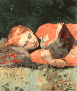 Winslow-Homer-TheNew-Novel1877-detail