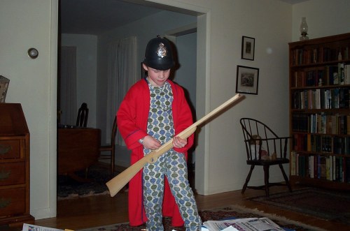 chris plays air guitar2