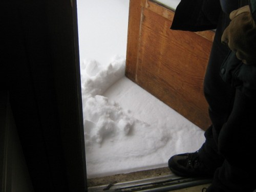My mudroom is a snow room now