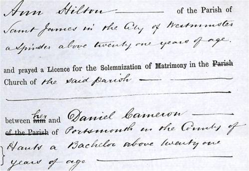 cameron wedding extract