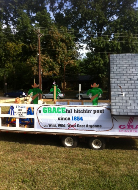 I took this picture on Sunday morning outside our church where it was proudly parked.