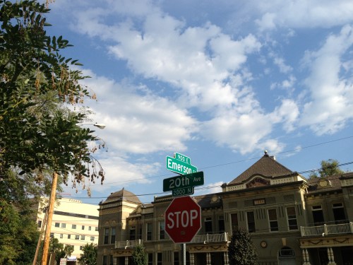 Daughter #2 attributed much of our good karma to the fact that our house was on Emerson St.