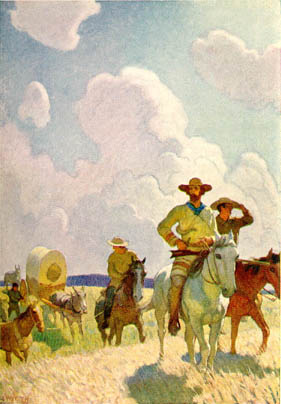 The Parkman Outfit. Henry Chatillon, Guide and Hunter, by N.C. Wyeth