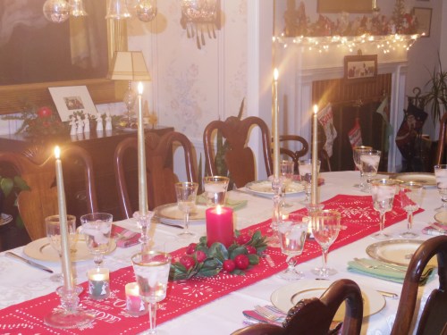 Using the good dishes