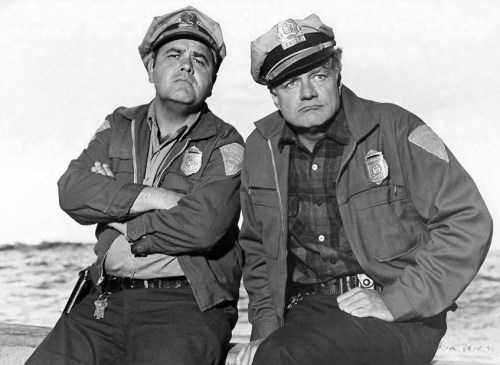 Two bad-asses: Jonathan Winters and Brian Keith