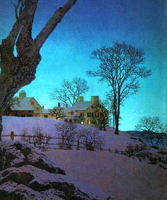 Maxfield Parrish, "Christmas Morning 1949"