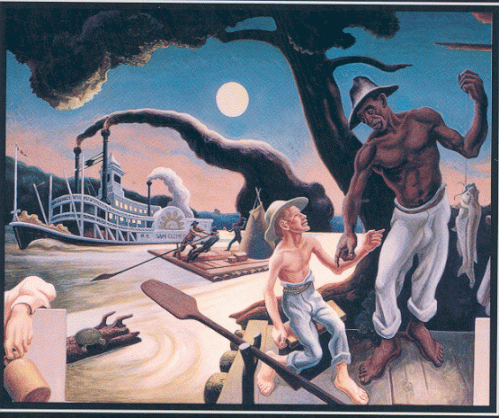 An illustration by Thomas Hart Benton