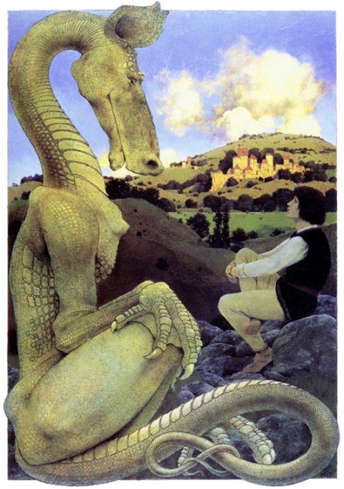 The Reluctant Dragon by Maxfield Parrish