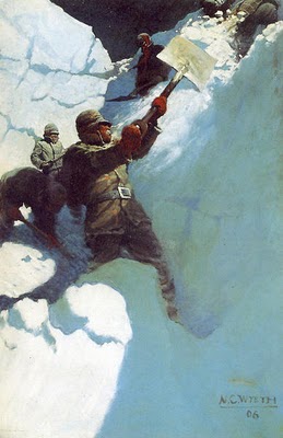 N.C. Wyeth, "Snow Platform"