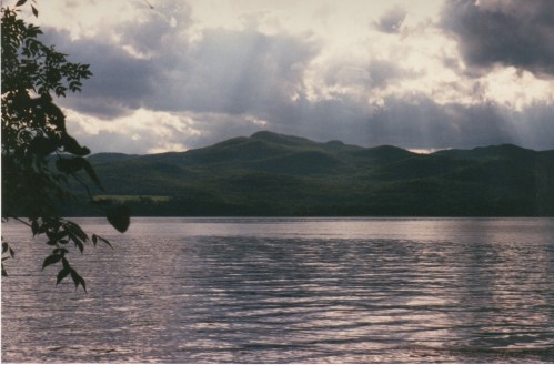God-rays on Lake Champlain