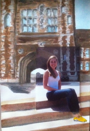 Watercolor-photo collage by Carlos Nunez