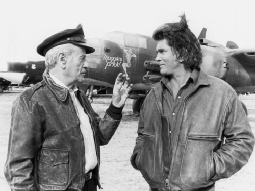 Eli Wallach with Michael Landon in "Highway to Heaven" episode
