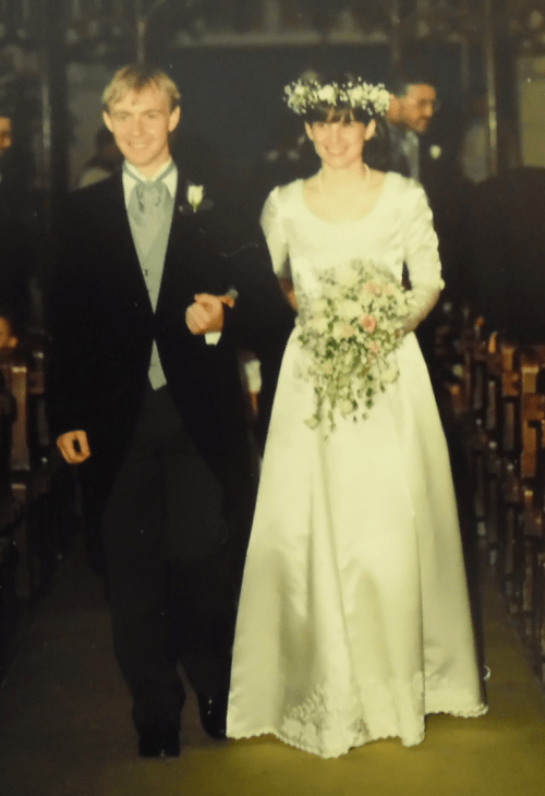 d&s wedding happy couple