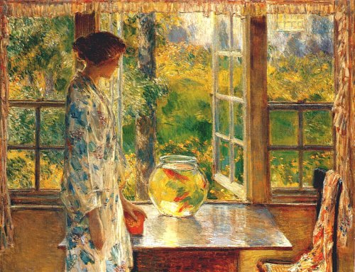"Bowl of Goldfish" by Childe Hassam