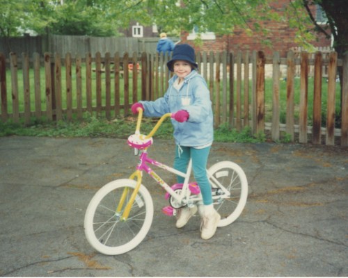 Mary on Bike