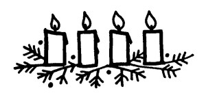 four Advent candles