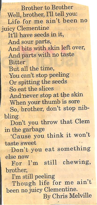 Chris clementine poem 001