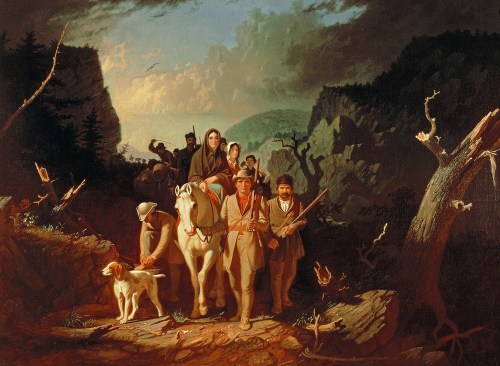 "Daniel Boone escorting settlers through the Cumberland Gap" which resides at my flyover university