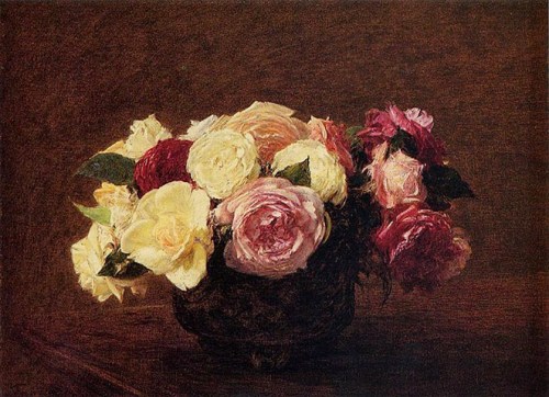 Roses by Henri Fantin-Latour
