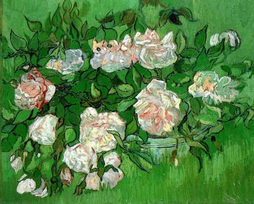 Vincent Van Gogh, Still Life with Pink Roses