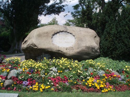 The monument in Konstanz, where reformer Jan Hus was executed (1862)