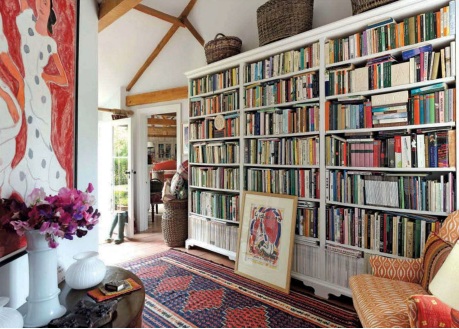 Country-home-interior-library