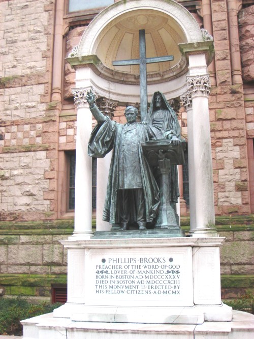 Phillips Brooks memorial by Augustus Saint Gaudens, Trinity CHurch, Boston