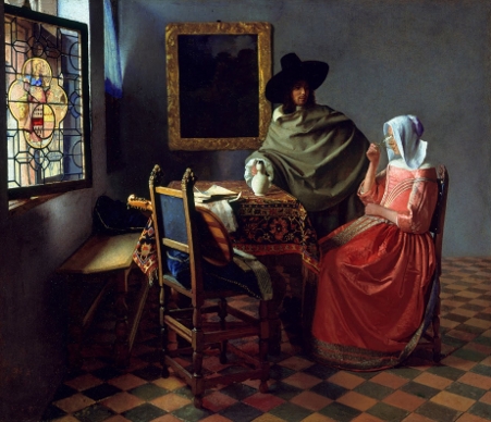 Johannes Vermeer, "The Glass of Wine"