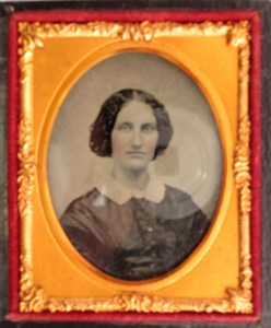 My great, great grandmother, blurry and with reflections