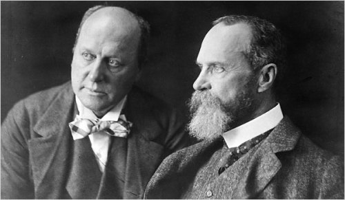 Henry and William James, brothers, early 20th century