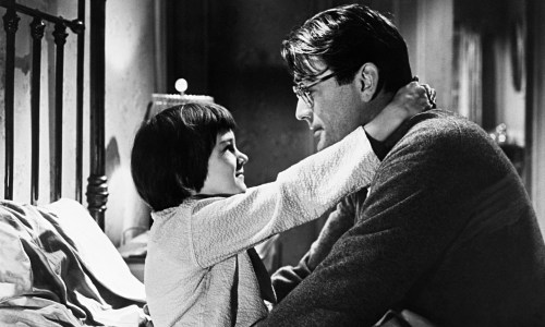 Gregory Peck and Mary Badham in