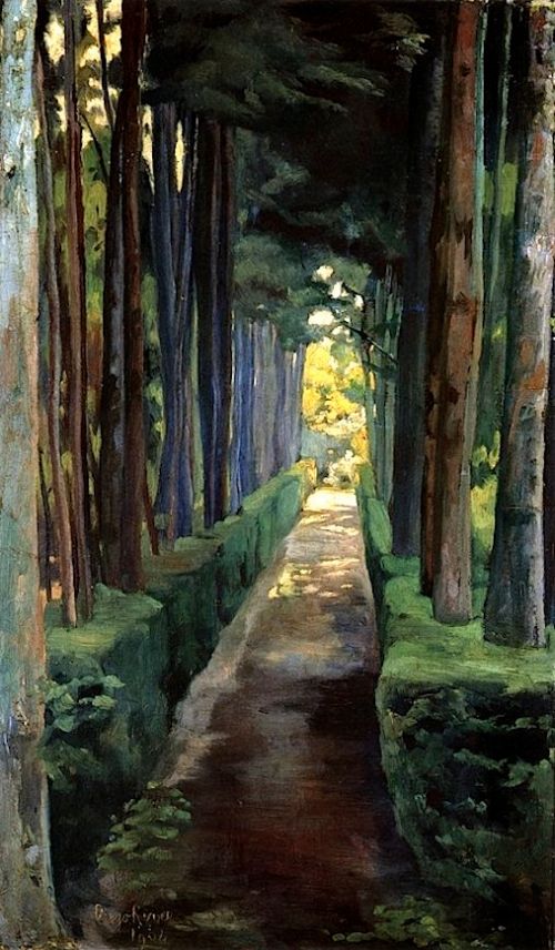 "Melancholy Promenade" by Diego Rivera, 1904