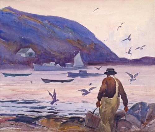 gallagher-fish-beach-sunset-monhegan-harbor