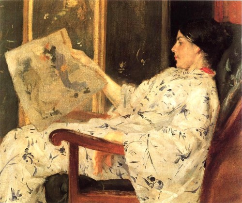 Japonisme. William Merritt Chase (1849 - 1916) Japanese Print 1898