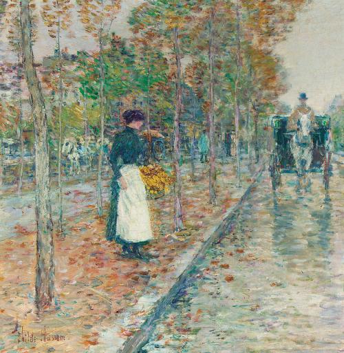 autumn-boulevard-in-paris-childe-hassam